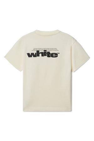 tshirt in cotone bianco OFF WHITE KIDS | OBAA002F24JER0080310